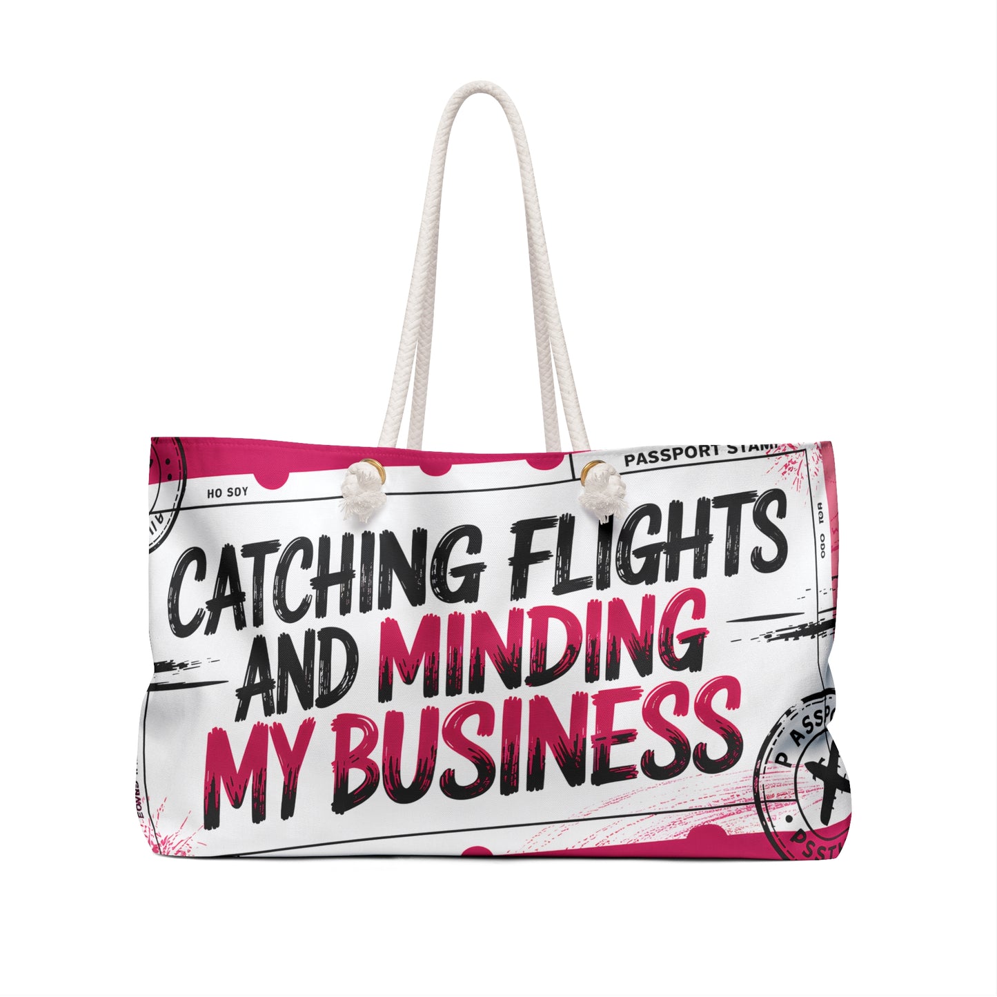 Catching Flights and Minding My Business Weekender Tote