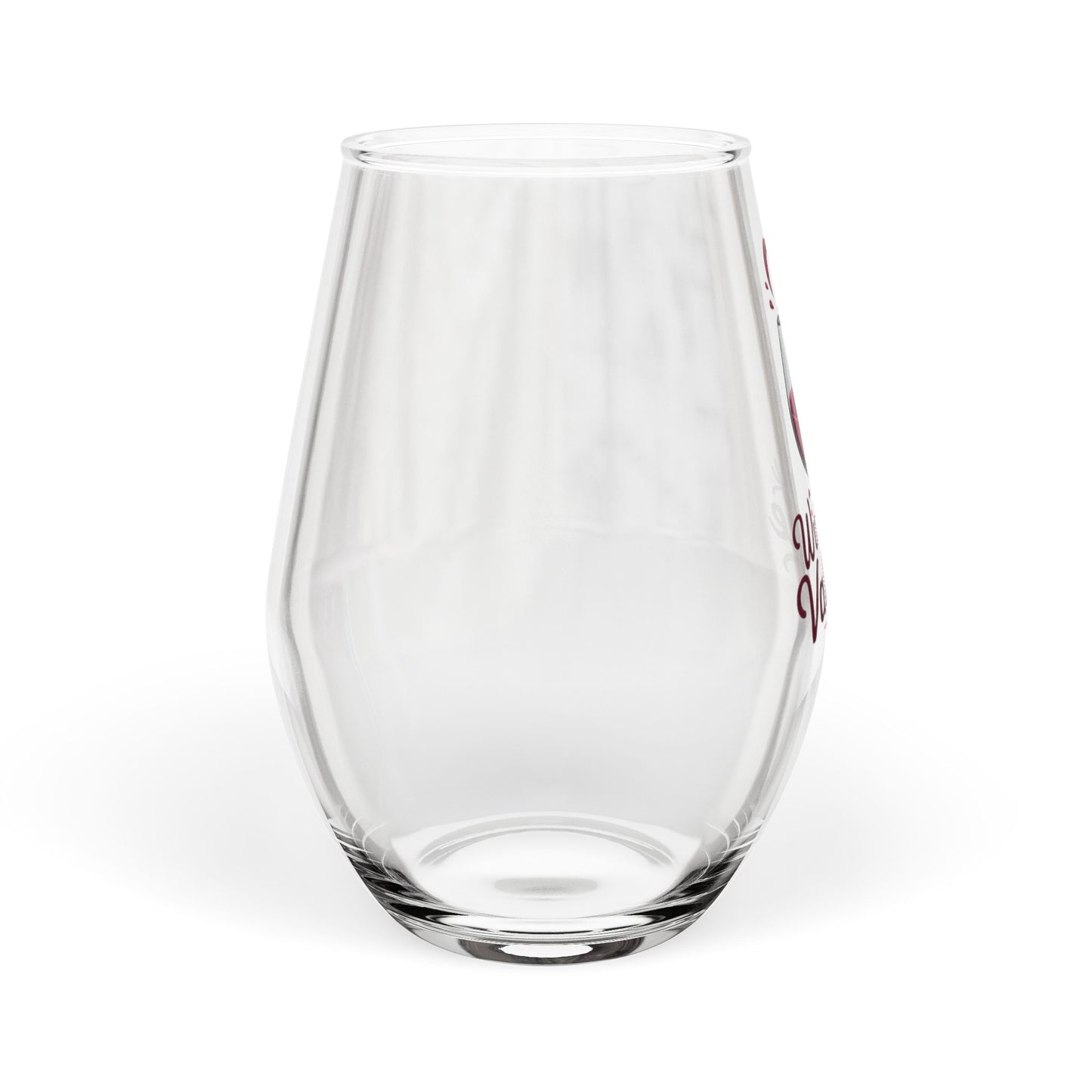 Wine is my Valentine Stemless Wine Glass, 11.75oz