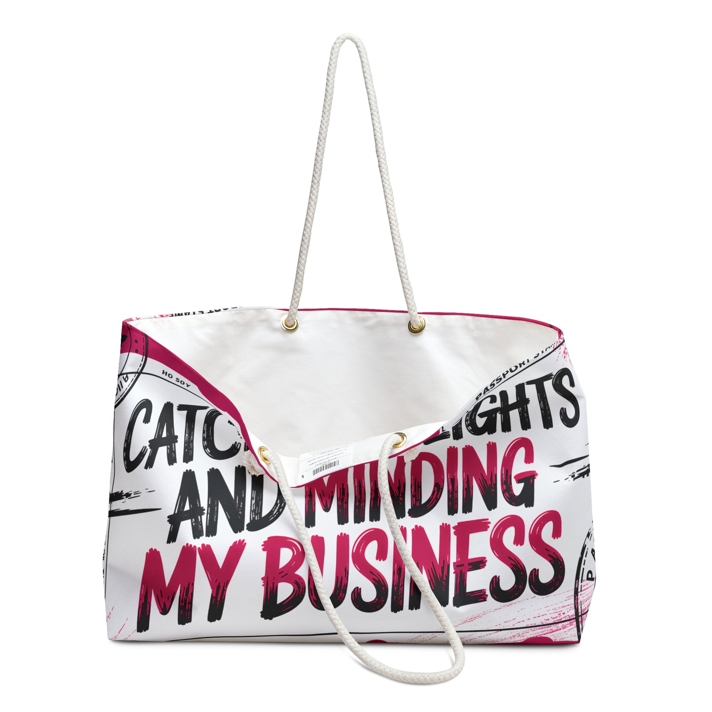 Catching Flights and Minding My Business Weekender Tote