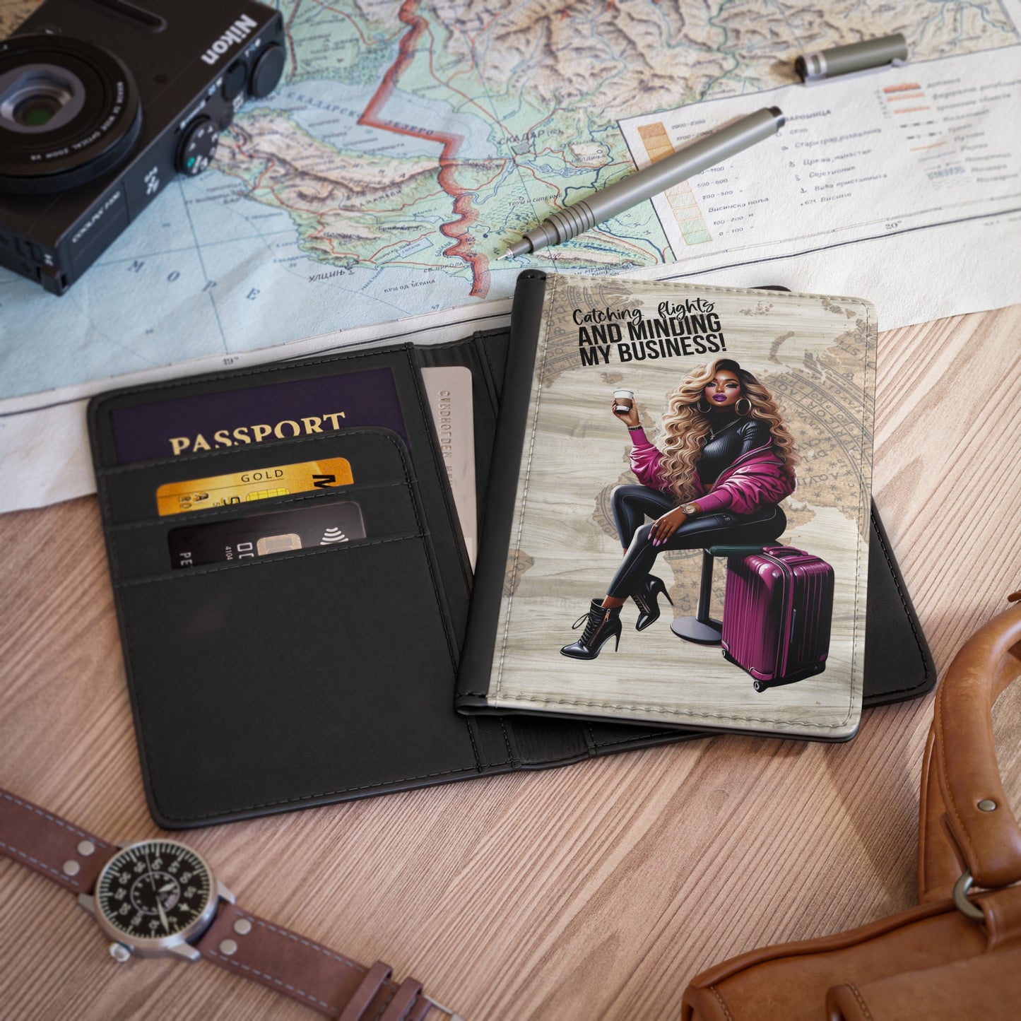 Catching Flights and Minding My Business Passport Cover