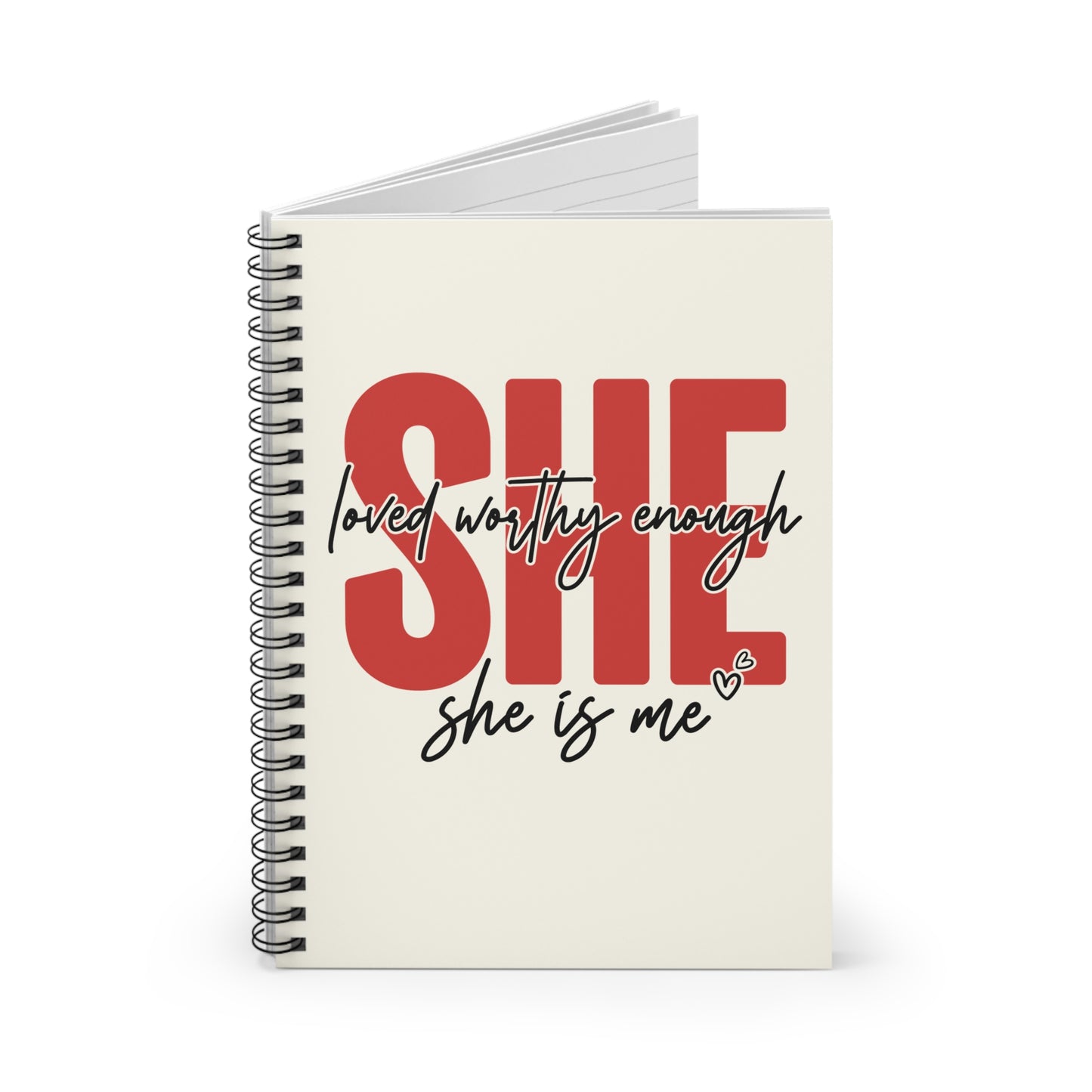 She Is Me Self-Love Notebook