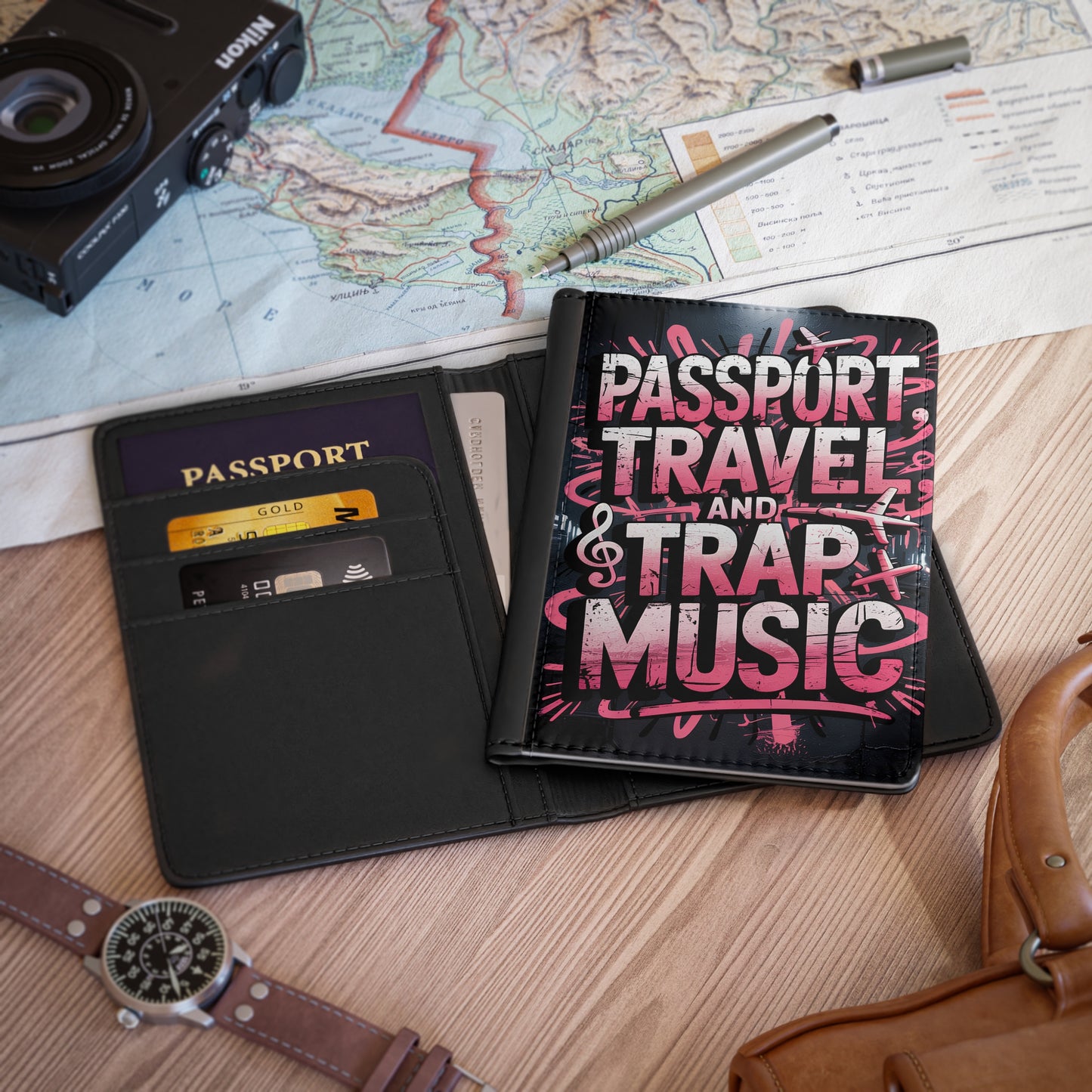 Passport, Travel, and Trap Music Passport Cover