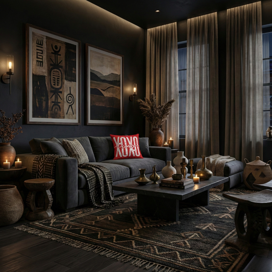 XOXO Square Canvas Pillowcase