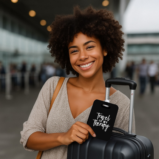 Travel Is  My Therapy Luggage Tag