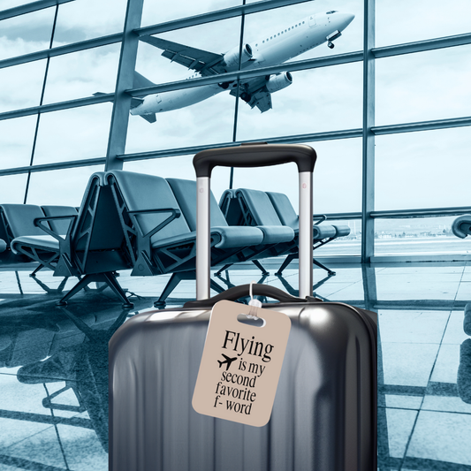 Flying is my second favorite F Word Luggage Tag