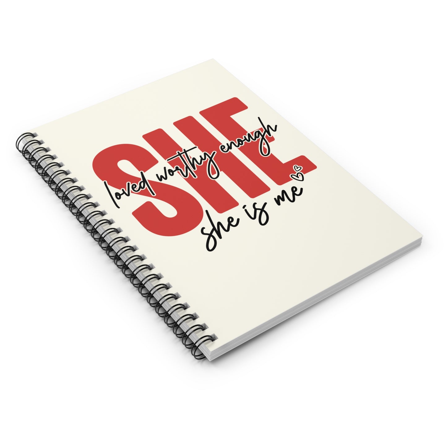 She Is Me Self-Love Notebook