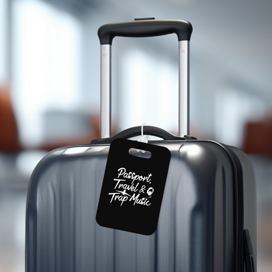 Passport, Travel and Trap Music Luggage Tag
