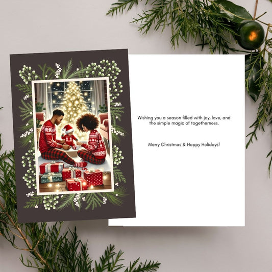 Family Under the Tree Holiday Card