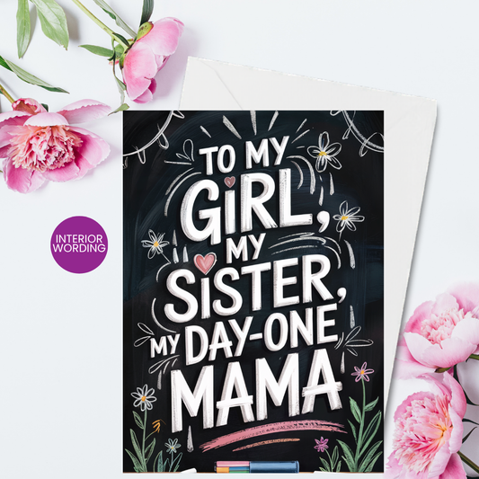 To My Girl, My Sister, My Day-One Mama