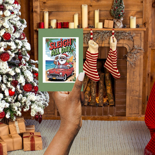 Sleigh All Day Holiday Card