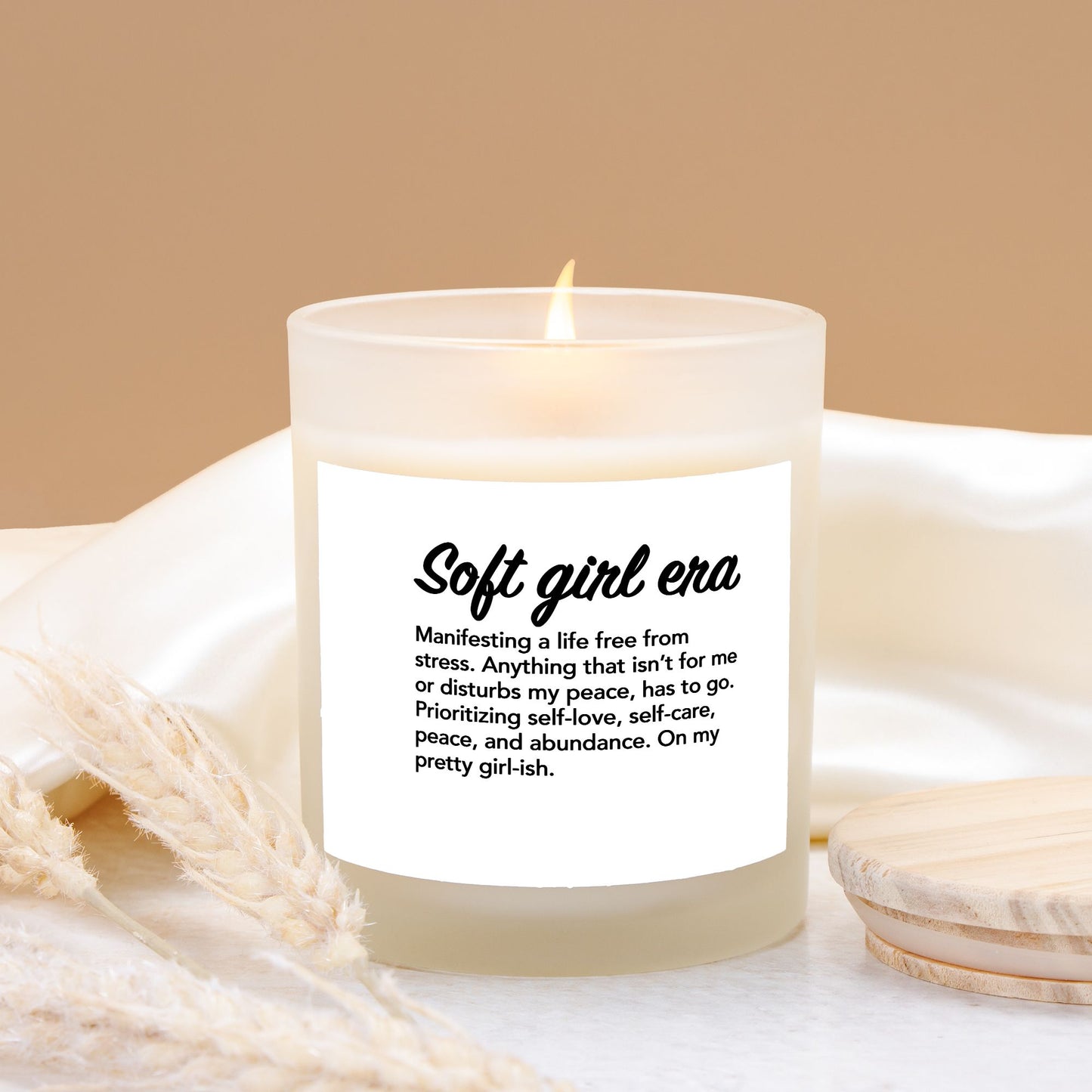 Soft Girl Era Candle – 11 oz. Coconut Soy Wax with Wood Wick